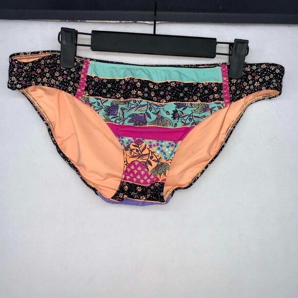 Seafolly Australia 2pc Women's Floral Striped Bikini Set Size 16 - Picture 6 of 8